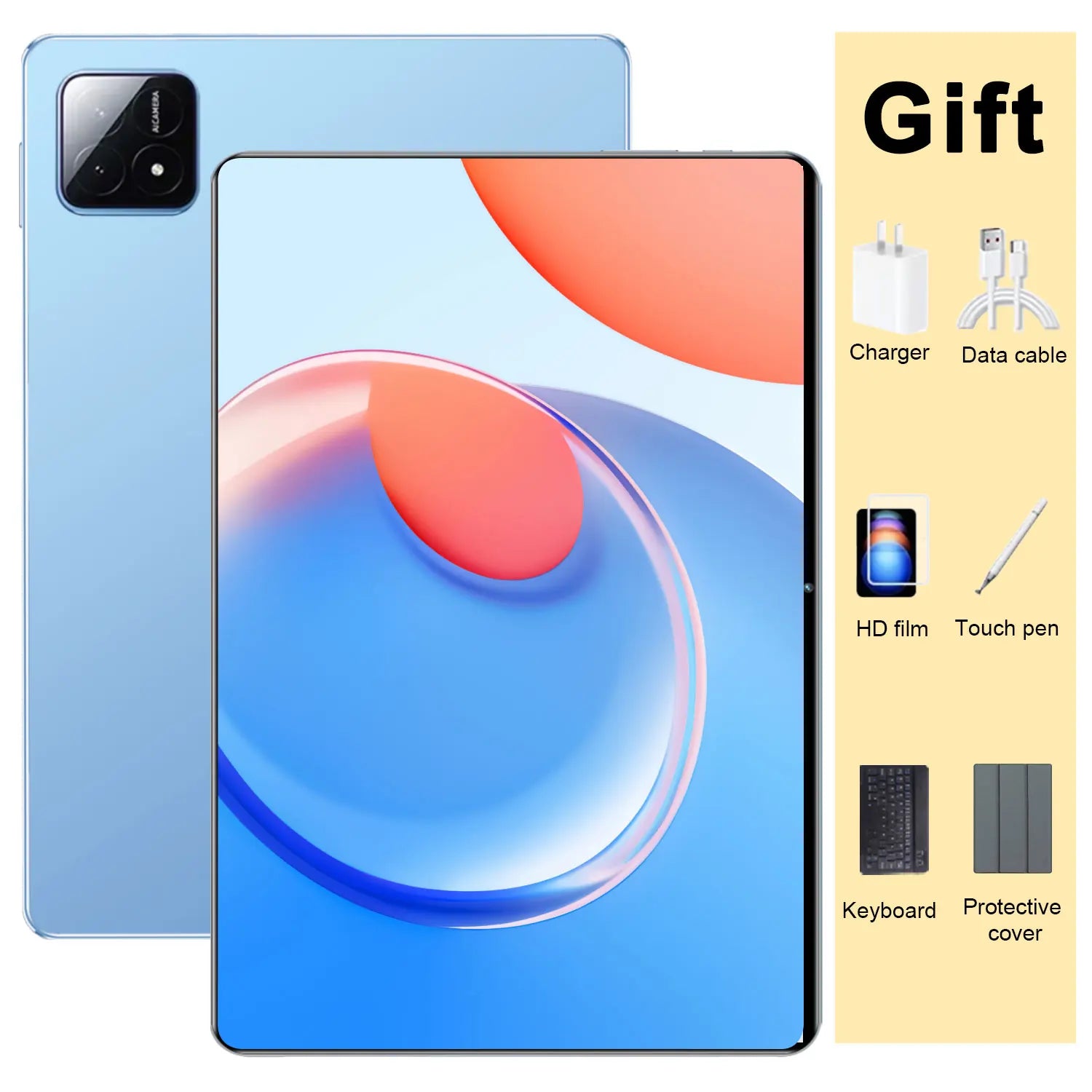 Tablette 5G Android 13 – Écran 10,36", 20000mAh, Google Play, GPS