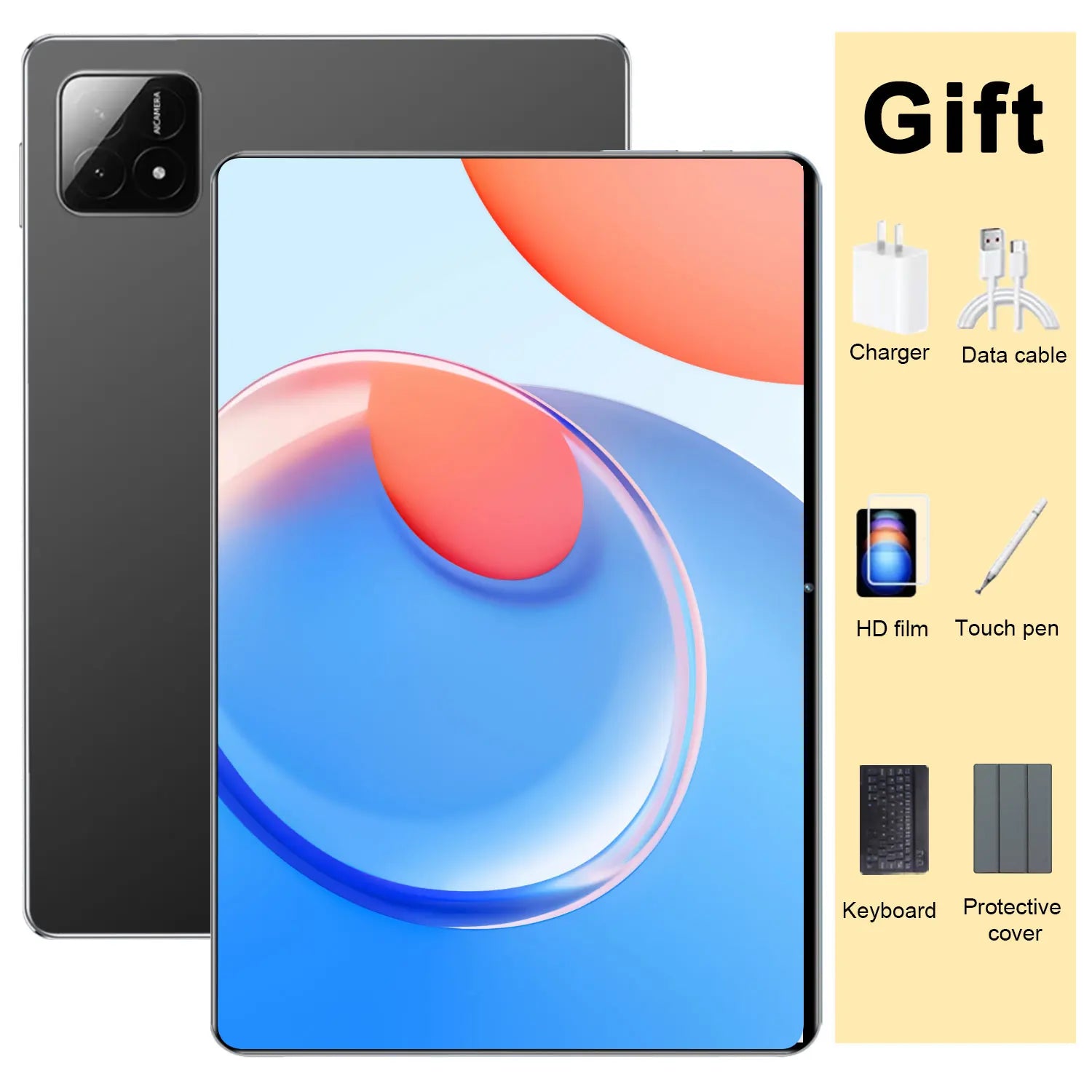 Tablette 5G Android 13 – Écran 10,36", 20000mAh, Google Play, GPS