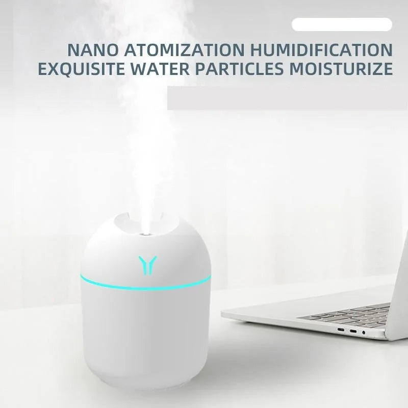 Humidificateur USB Mini – Diffuseur d'Arômes avec Lampe LED