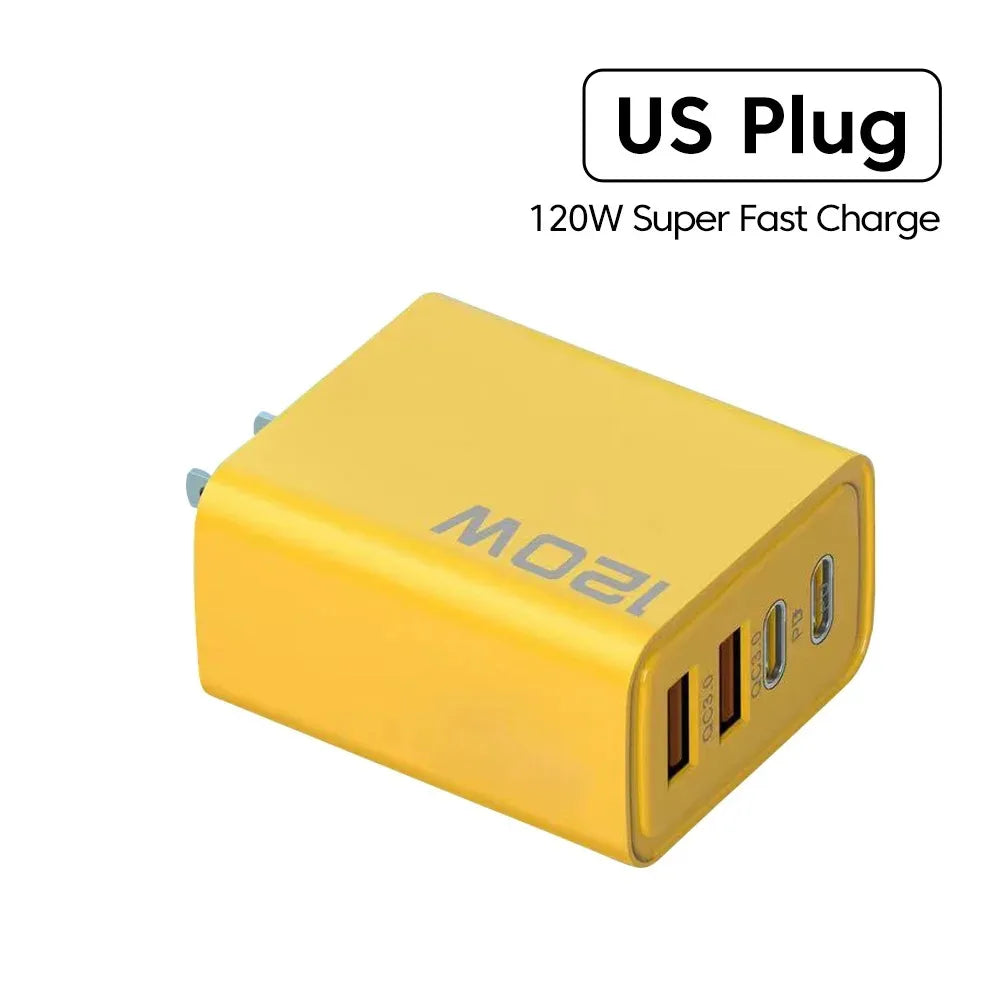 Chargeur USB-C 4 Ports – Charge Rapide 3.0 Compatible iPhone & Android