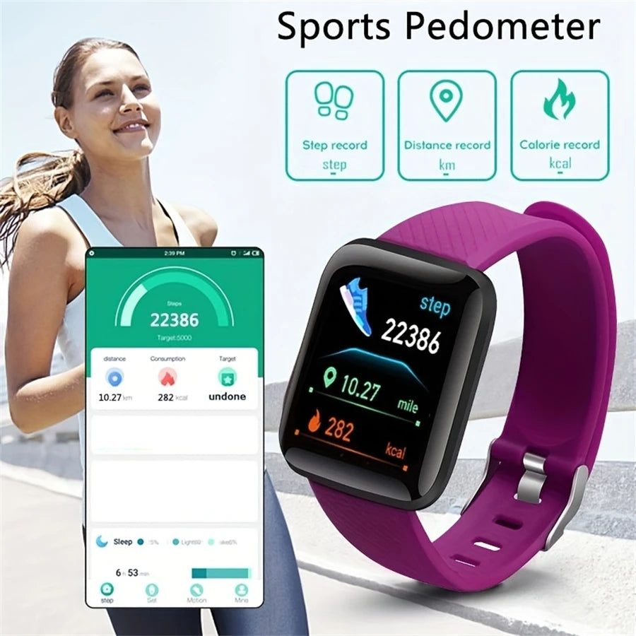 Smartwatch Connectée Y68 / 116Plus – Fitness, Fréquence Cardiaque & Notifications