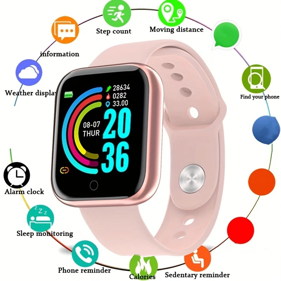 Smartwatch Connectée Y68 / 116Plus – Fitness, Fréquence Cardiaque & Notifications