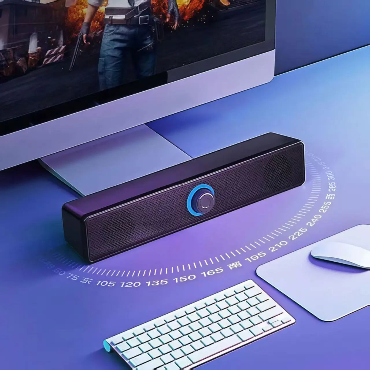 Barre de Son Bluetooth – Filaire & Sans Fil, Compatible PC, TV, Laptop & Gaming