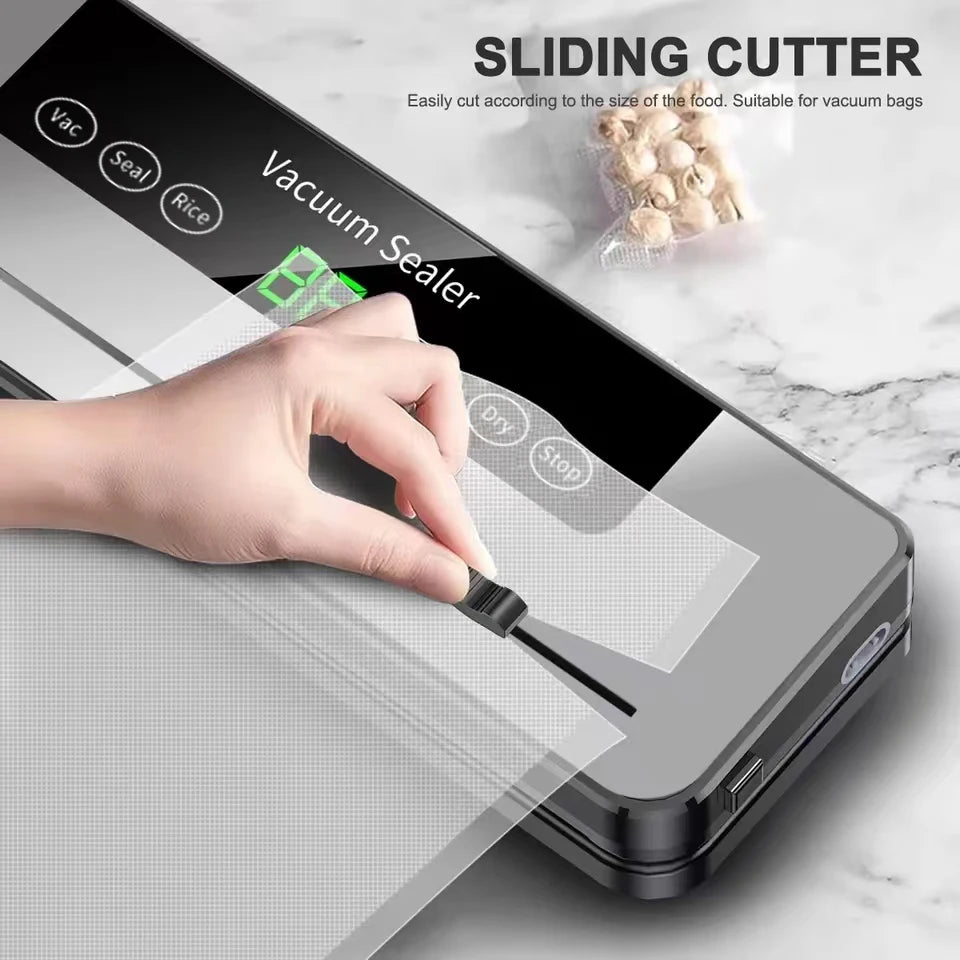 Scelleuse Sous Vide Électrique – Coupeur Intégré, Sec/Humide, Écran Tactile
