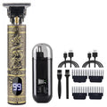 Tondeuse Électrique T9 Vintage – Kit Barbe & Cheveux Rechargeable