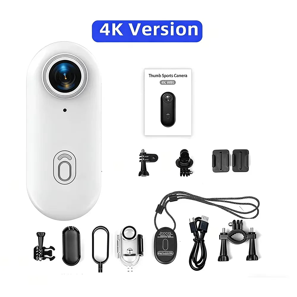 Mini Caméra d'Action 4K Magnétique – WiFi, Étanche, POV Sport & Vlog