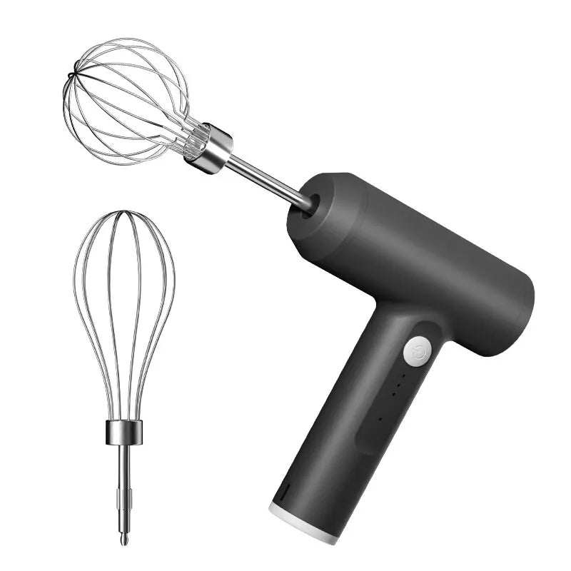 Batteur Électrique Sans Fil – 3 Vitesses, Acier Inoxydable, Rechargeable USB