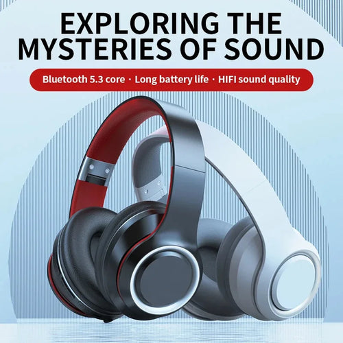 Casque Bluetooth Sans Fil – Écran LED, Micro Intégré, Lecteur MP3 & Carte TF