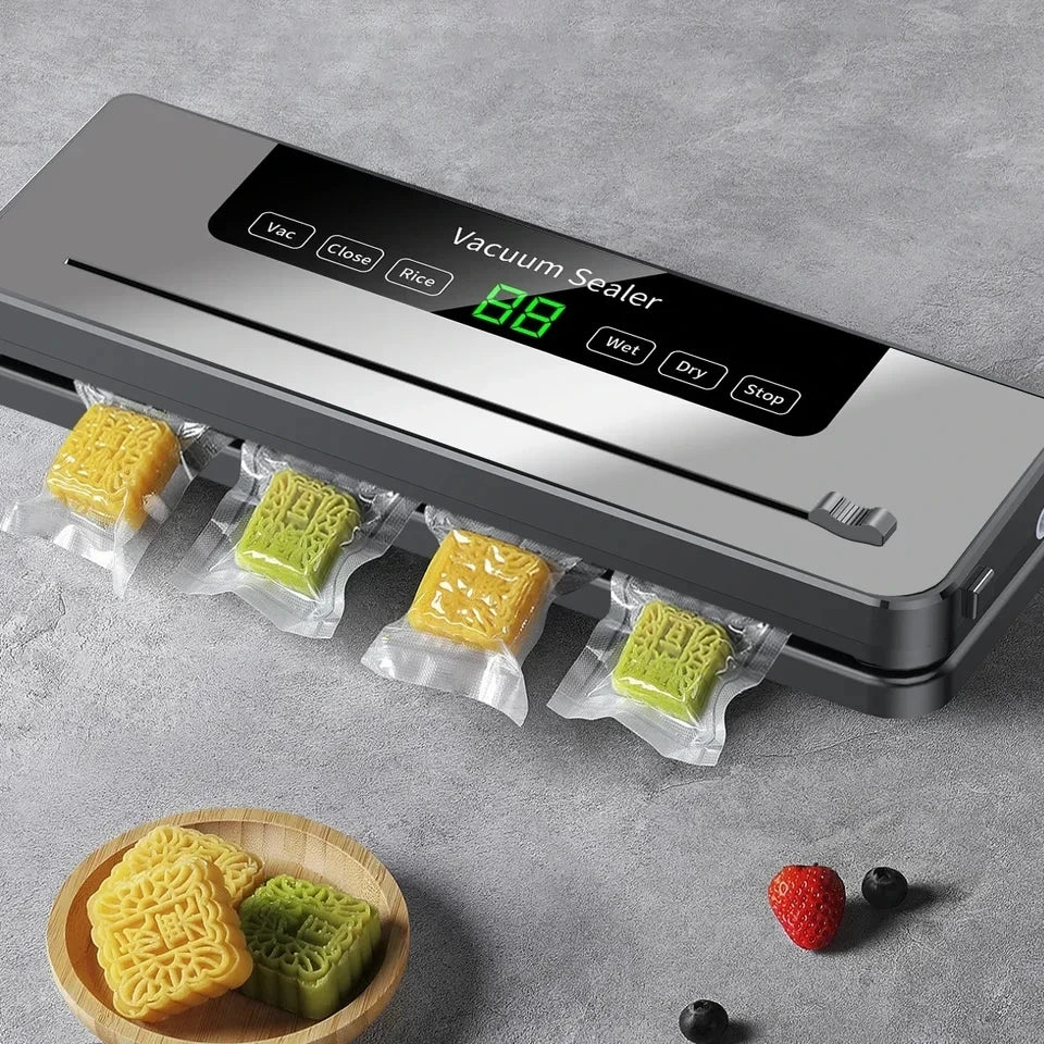 Scelleuse Sous Vide Électrique – Coupeur Intégré, Sec/Humide, Écran Tactile