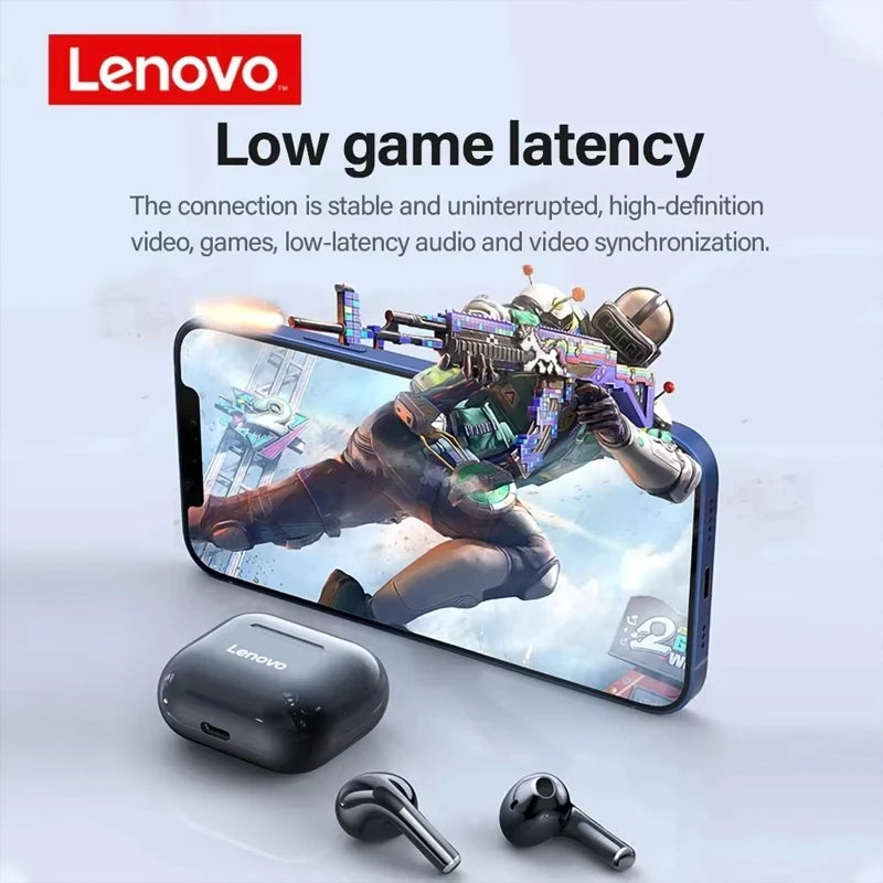 Écouteurs Bluetooth Lenovo LP40 – Son HIFI, Contrôle Tactile & Micro