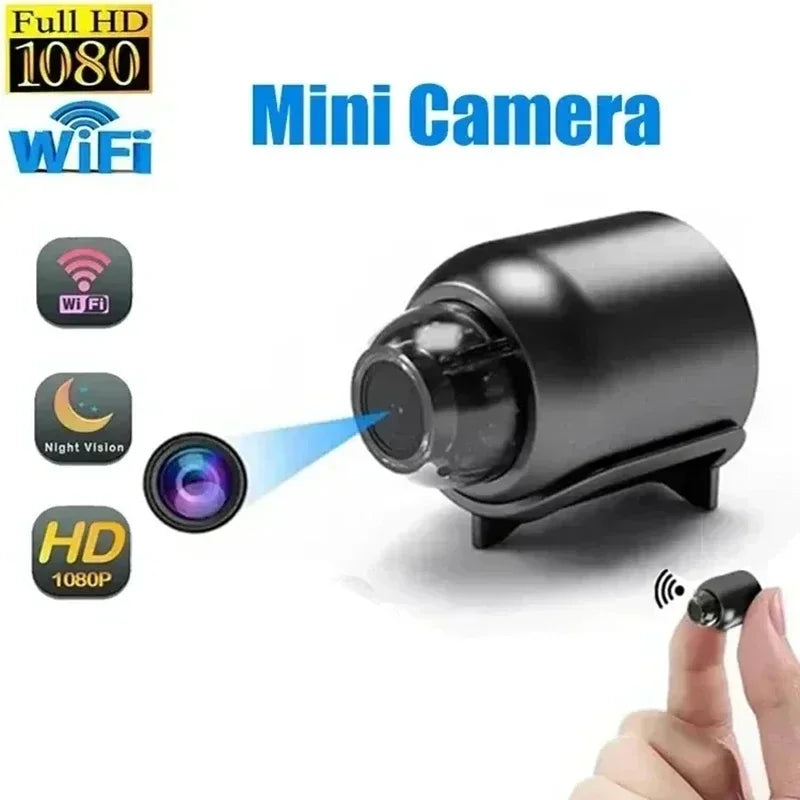Mini Caméra de Surveillance WiFi 1080P HD – Intérieur & Extérieur
