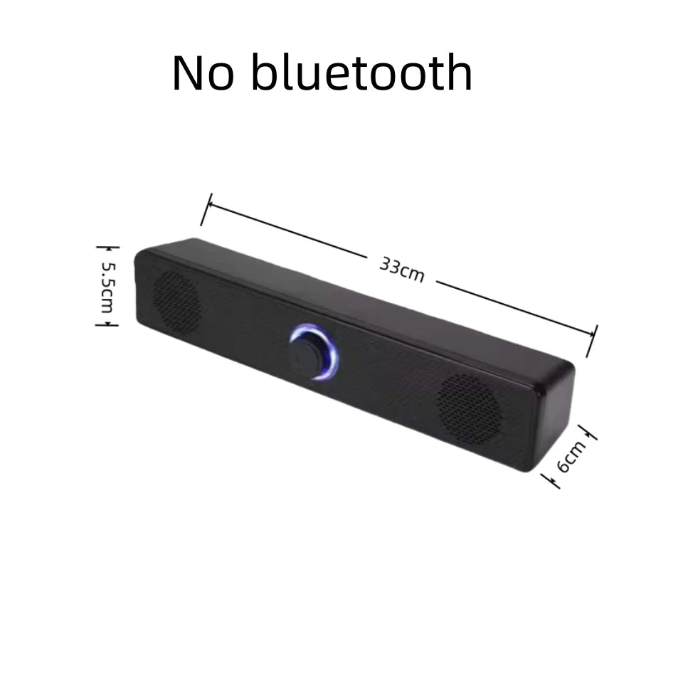 Barre de Son Bluetooth – Filaire & Sans Fil, Compatible PC, TV, Laptop & Gaming