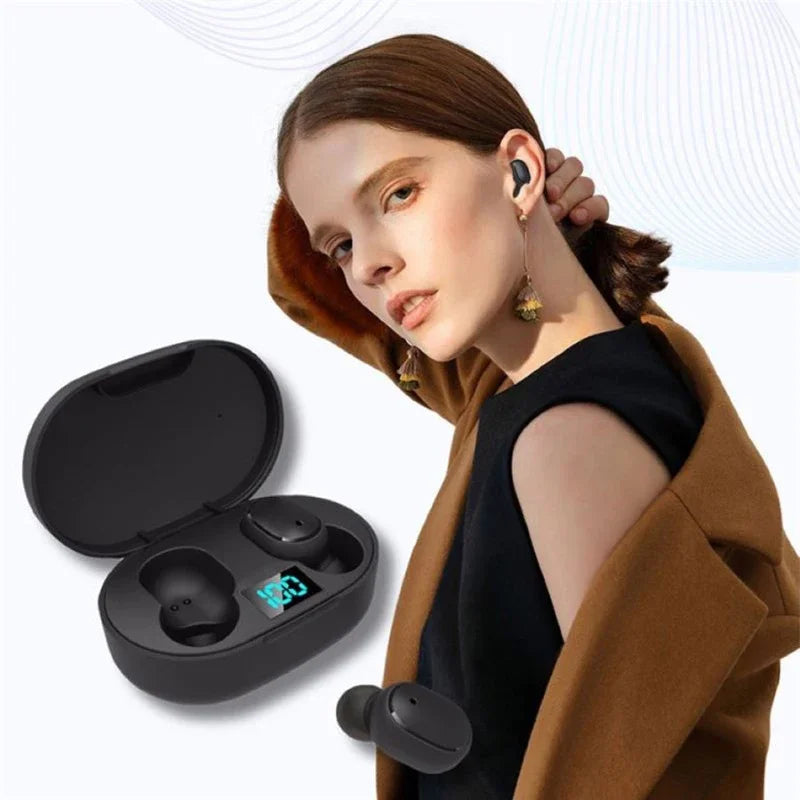 Écouteurs Bluetooth TWS E6S – Affichage LED, Réduction de Bruit, Micro Intégré