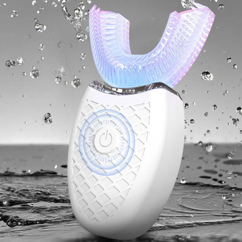 Brosse à Dents Électrique Sonique 360° – Tête en U, Charge USB, Waterproof